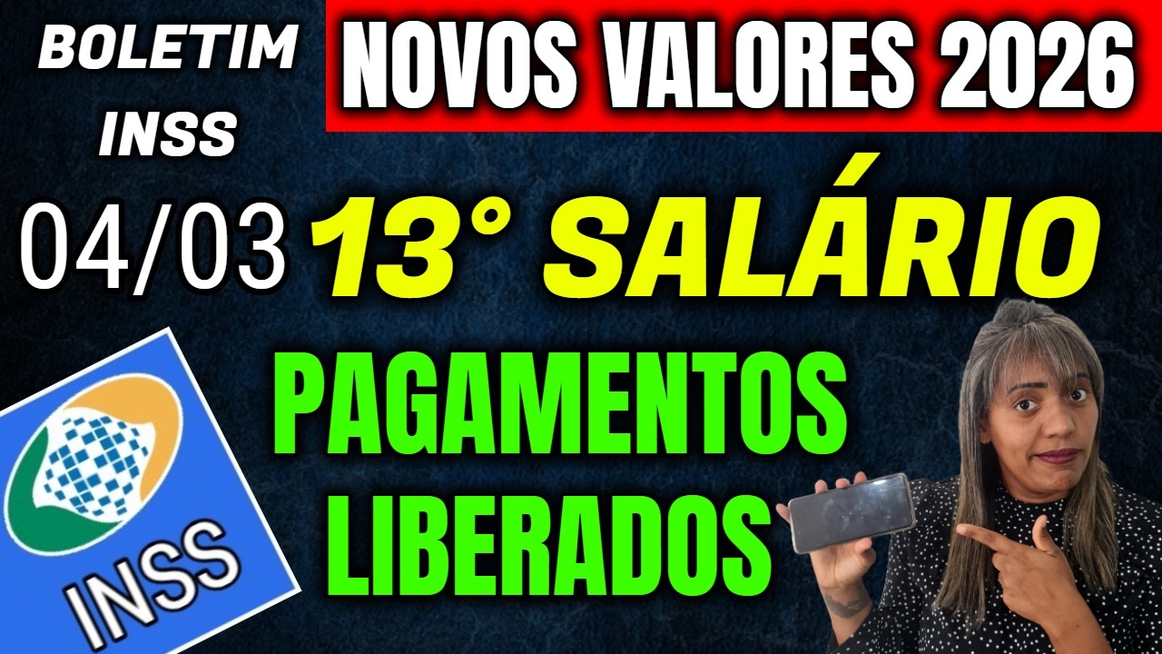 SAIU o novo VALOR do 13 SALÁRIO INSS 2026 e pega APOSENTADOS e PENSIONISTAS de SURPRESA