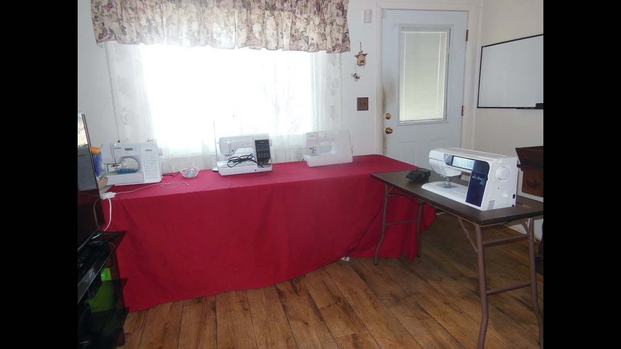newly redone sewing-craft room & update