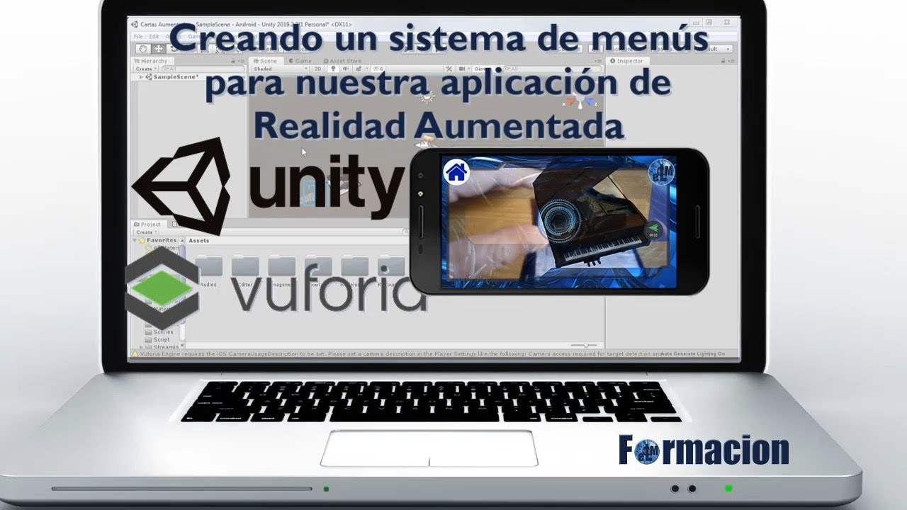 Creando un sistema de menús para nuestra aplicación de #RealidadAumentada #RA #AR