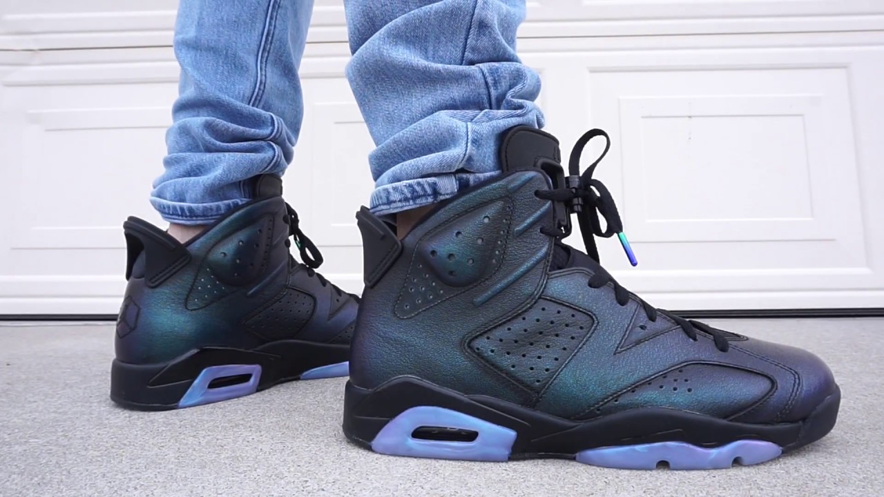 AIR JORDAN 6 ALL STAR / CHAMELEON EARLY UP CLOSE ON FOOT REVIEW !!!