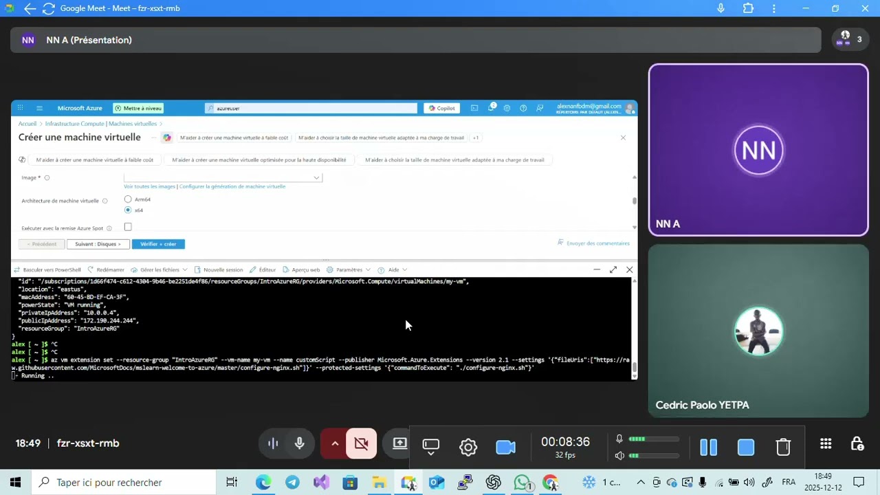 05- AZ 900 - Exercice – Créer une machine virtuelle Azure