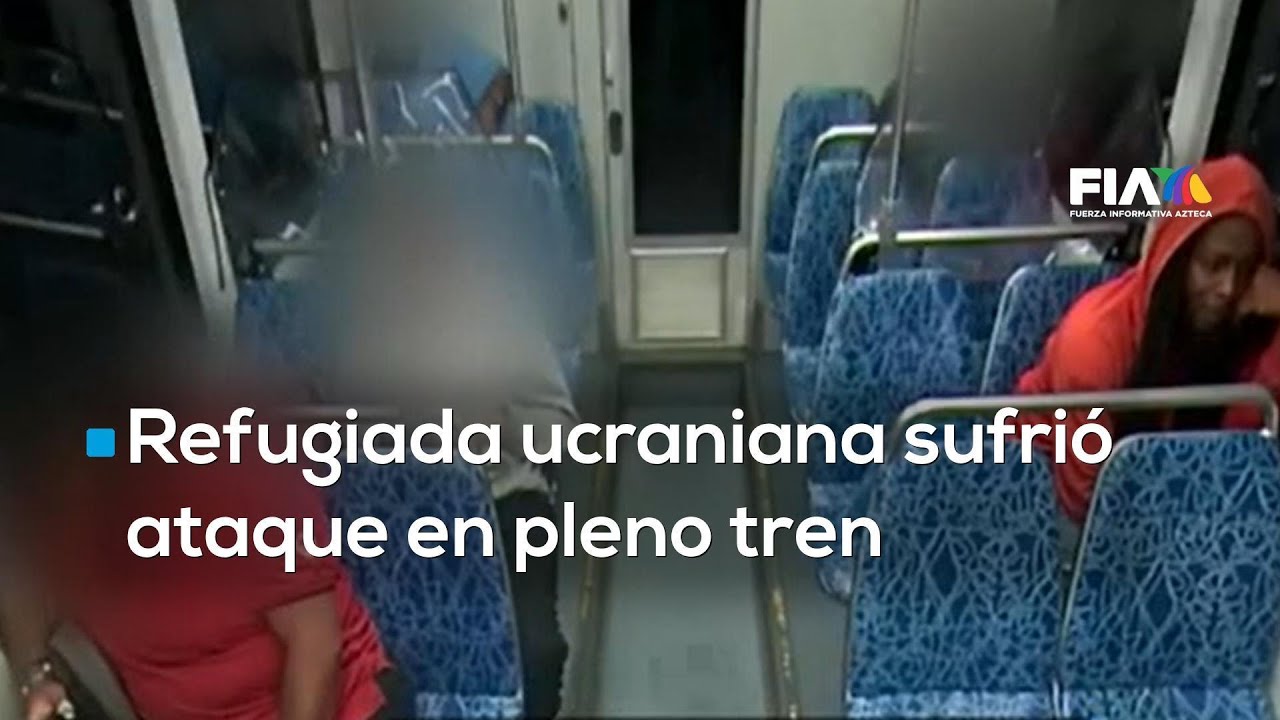 Joven refugiada ucraniana ue atacada brutalmente en un tren en Carolina del Norte