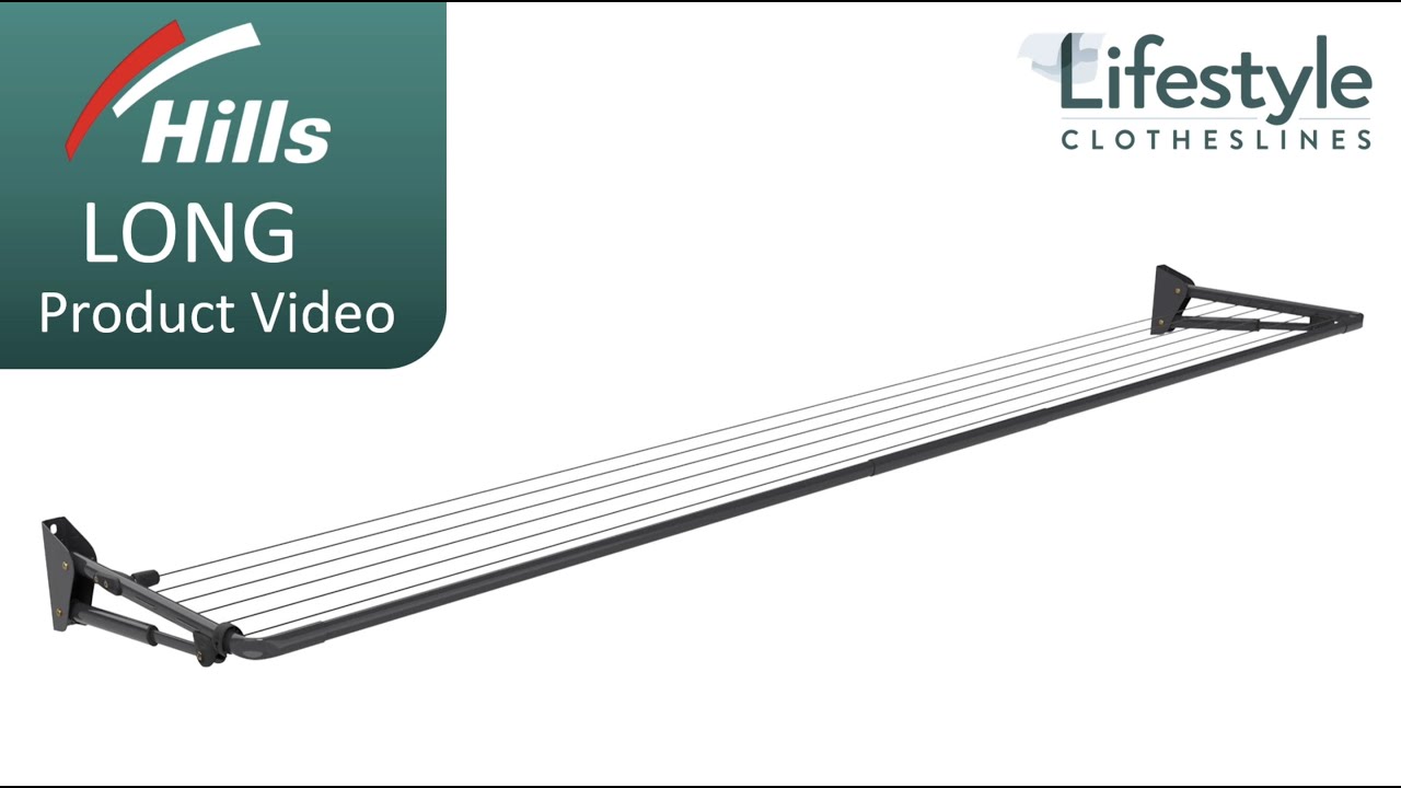 Hills Long Folding Clothesline Product Video