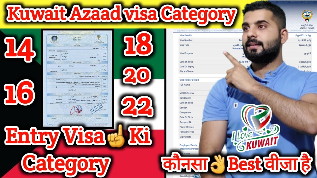 What are tha Visa Types in Kuwait Category |कुवैत में कितने प्रकार के वीजा होते हैं @aashuofficial45k