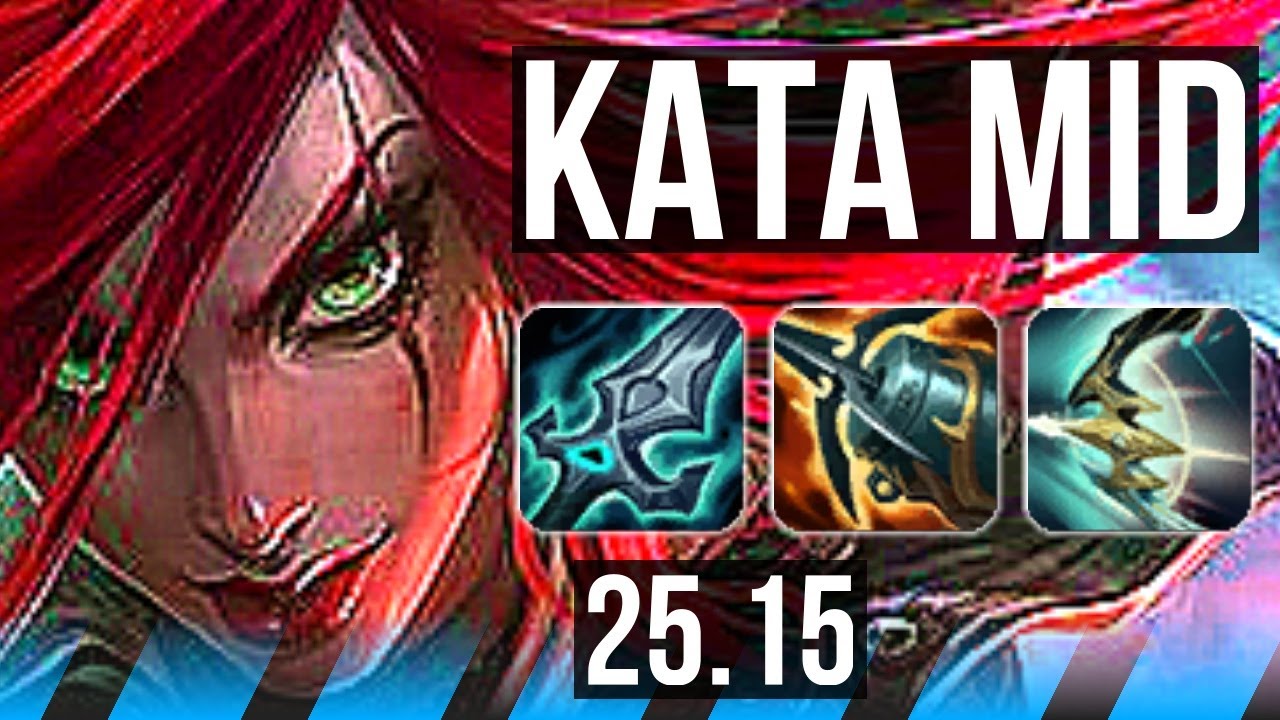 KATARINA vs YASUO (MID) | 8 solo kills, 22/3/11, Legendary, 47k DMG | KR Diamond | 25.15