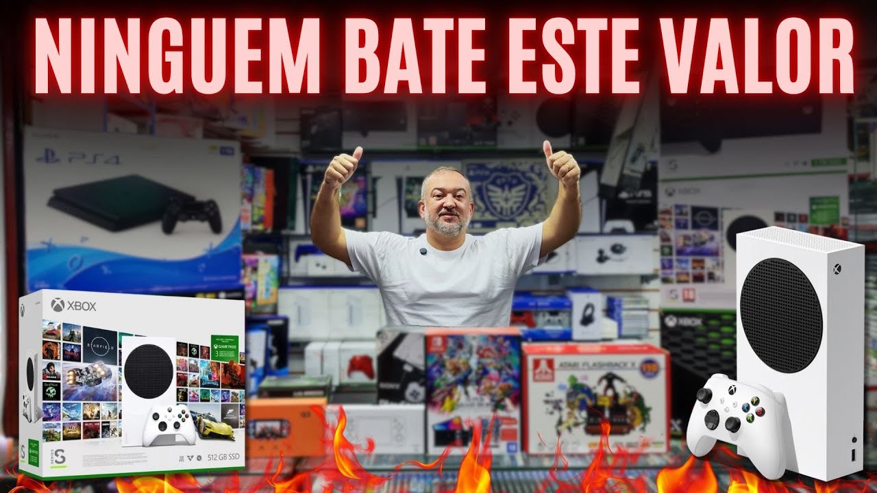 QUEIMA DE ESTOQUE XBOX SERIES S E SERIES X - O MENOR VALOR DA STA EFIGENIA