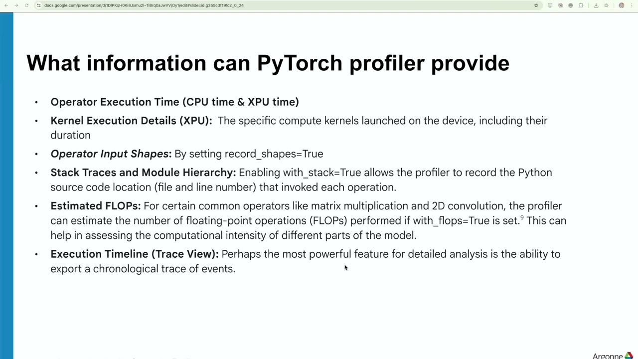 Pytorch Profiler for AI