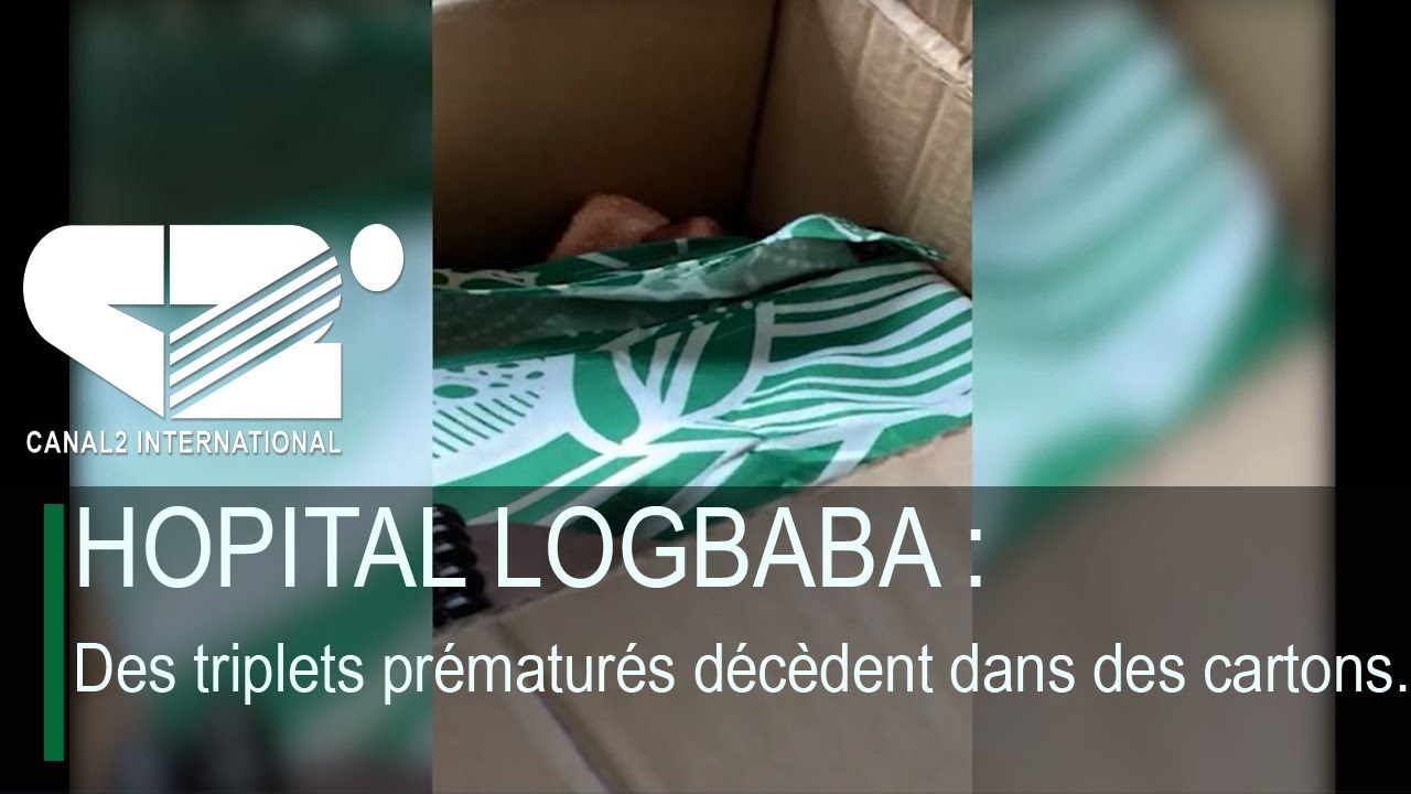 HOPITAL LOGBABA : Des triplets prématurés décèdent dans des cartons.