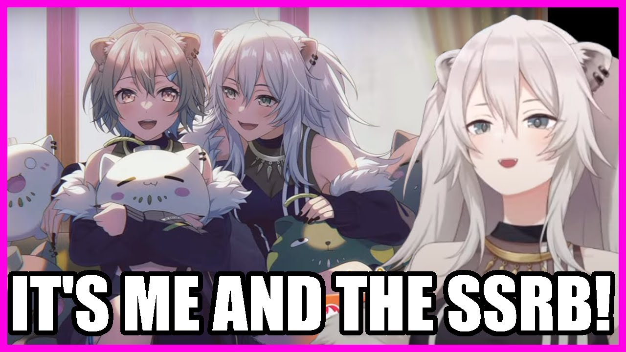 Botan's cute reaction to pulling herself in the Hololive X BanG Dream collab