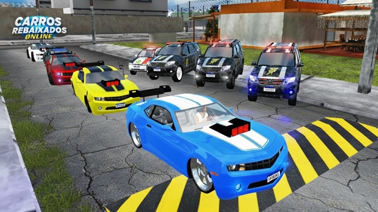 CARROS REBAIXADOS ONLINE | TRAVANDO NA LOMBADA DA BLITZ DE CAMARO REBAIXADO
