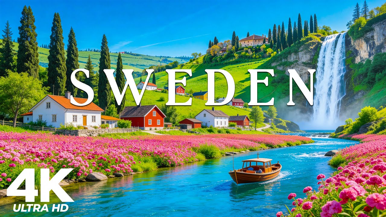 Sweden 4K | Discover Nordic Serenity – Endless Forests, Frozen Lakes & Timeless Scandinavian Calm