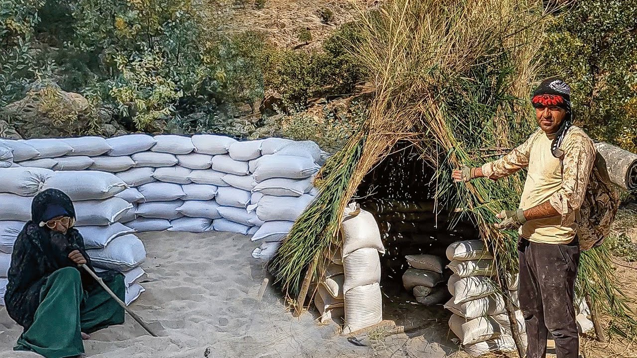 Building a Safe Hut for an Old Woman who has Nobody 😔🛖