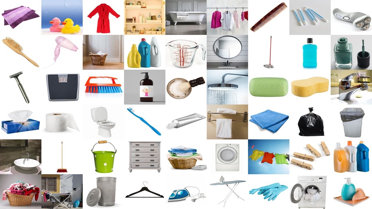 49 Things You Might Find in the Bathroom and in the Laundry Room