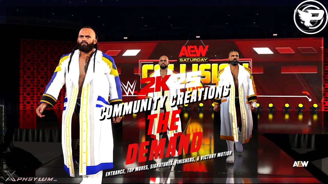 WWE 2K25 The Demand Entrance, Top Moves, Signatures, Finishers, & Victory Motion (PS5)