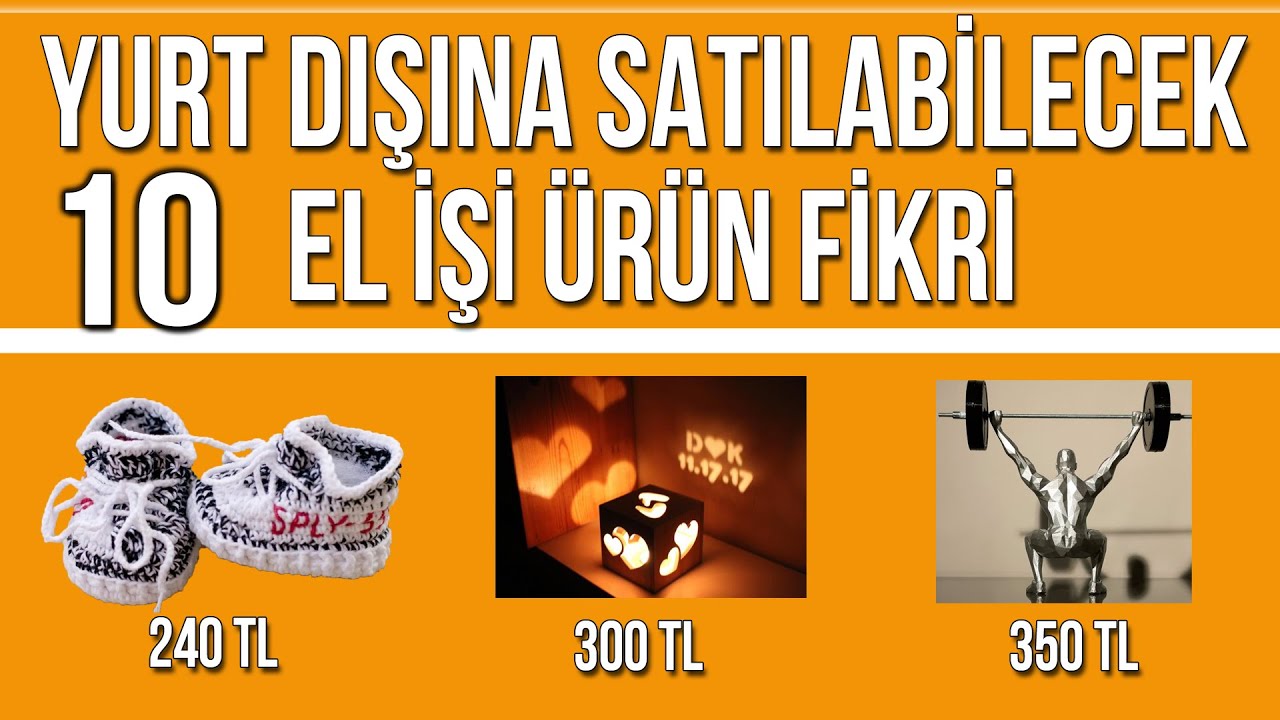 Türkiye'de El İşi Ürettirip Amerika'da Satmak (El işi ve Kişiye Özel Ürünler - ETSY'de Satış)