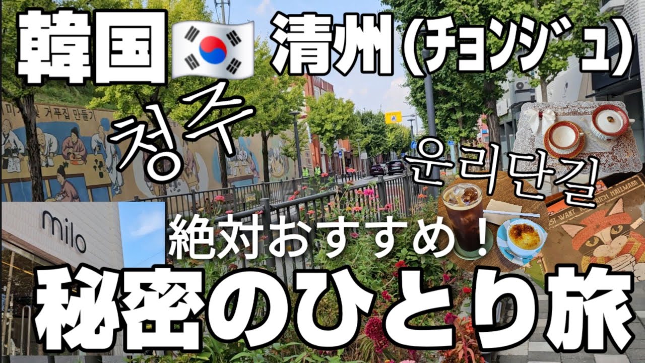 【韓国】行ったら自慢できる❤️大人に来てほしい韓国🇰🇷清州(ﾁｮﾝｼﾞｭ)ウンリダン通り【韓国旅行】
