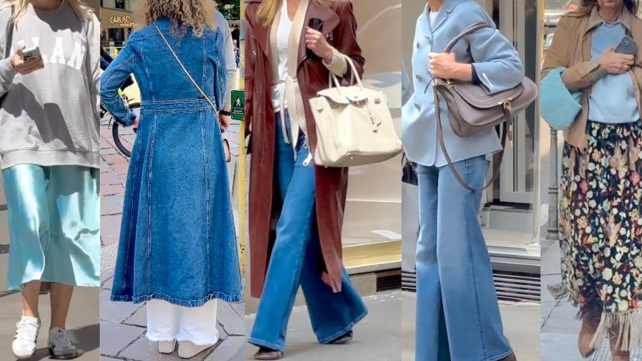 EASY SPRING OUTFITS 💎DENIM TRENDS STREET FASHION 🇮🇹MILAN STREET STYLE #vanityfair
