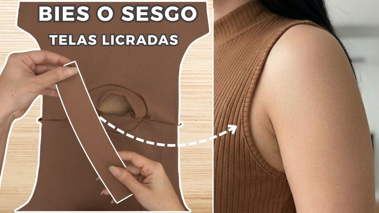 Cómo COSER un 𝗦𝗘𝗦𝗚𝗢 𝗢 𝗩𝗜𝗩𝗢 en tela 𝗟𝗜𝗖𝗥𝗔𝗗𝗔 | Confección