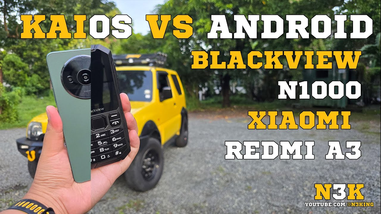 KaiOS vs Android 2025 |  Blackview N1000 vs Xiaomi Redmi A3