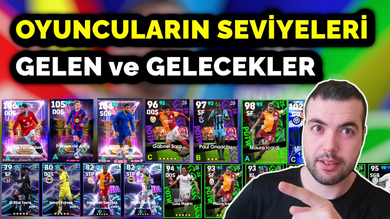 OYUNCULARIN SEVİYELERİ ÖZELLİKLERİ🔥SHOW TİME, POTW, ADAYLIU SÖZLEŞME, İNTER, EPİCLER  eFootball 2026