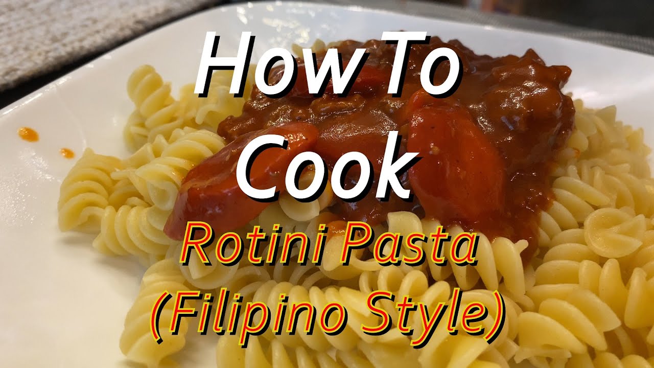Rotini Pasta Filipino Style!
