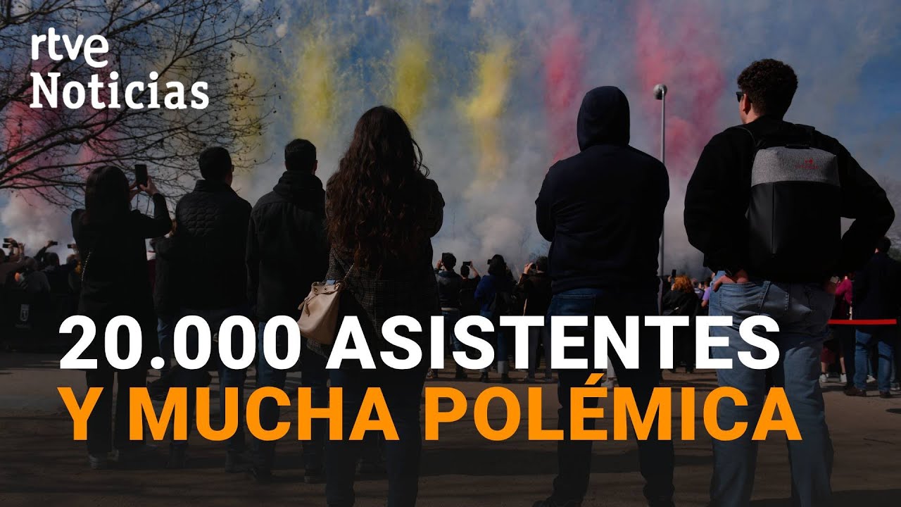 MADRID CELEBRA su 1ª MASCLETÁ con la AUSENCIA de ALMEIDA y las PROTESTAS de los ECOLOGISTAS | RTVE