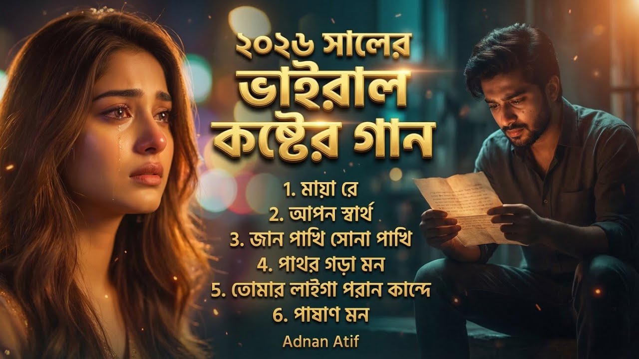 ২০২৬ সালের বাছাই করা সেরা কষ্টের গান 💔 | Best Emotional Bangla Songs | Adnan Atif