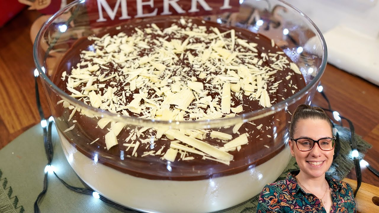 MOUSSE DE MARACUJÁ COM CHOCOLATE RÁPIDA E FÁCIL! SUPER CREMOSA!