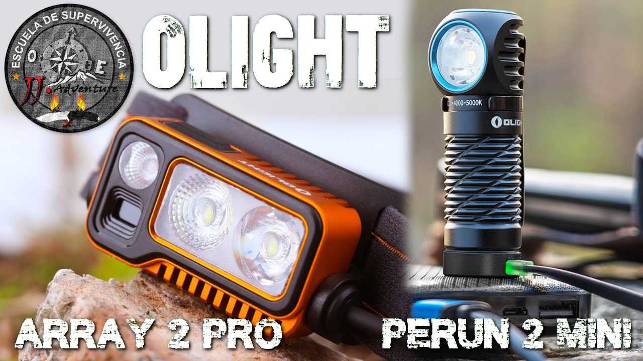 ✅ Olight Perun 2 mini | Array 2 Pro | Linternas frontales y EDC | revisión y test tras meses de uso