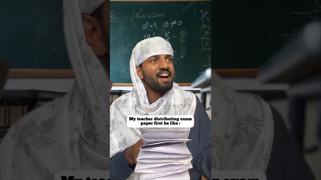 My teacher distributing papers ￼🤣 #school #student #schoollife #yashwanthshetty