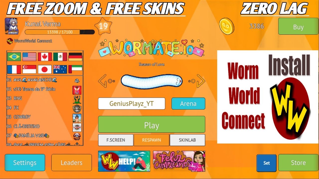 How to Add Worm World Connect Extension in Wormate.io | Wormate io mod | Android Device #wormate