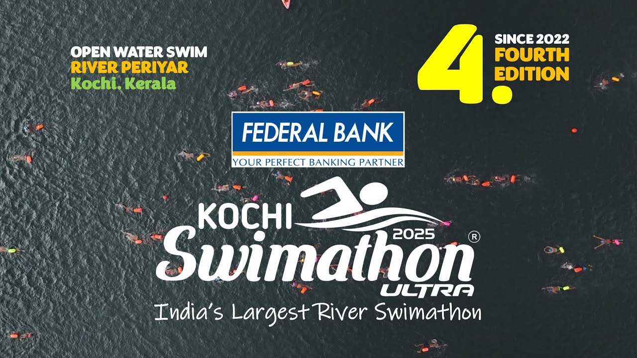 Federal Bank Kochi Swimathon Ultra 2025 | India's Largest River Swimathon I 727 Swimmers