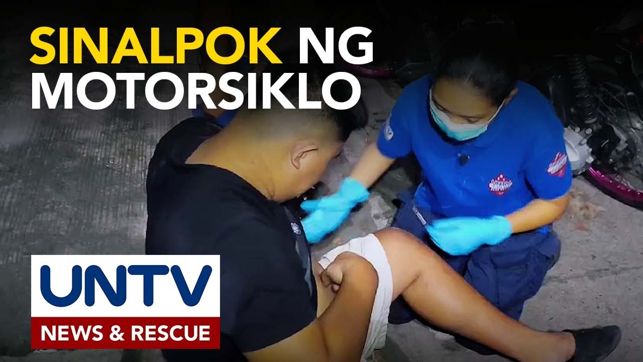 Rider, sugatan matapos mabangga ng sumunod na motorsiklo; UNTV NAR, agad nagbigay ng first aid