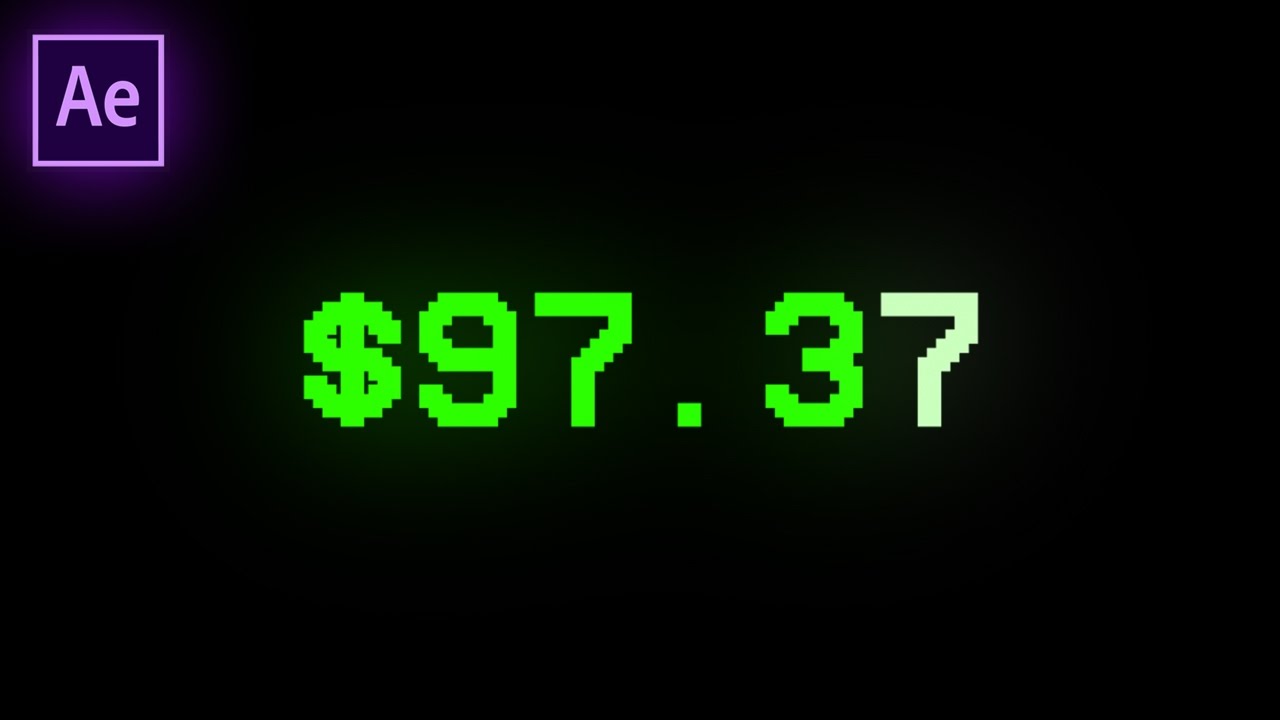 How to make an Animated Number Counter in Adobe After Effects CC (Tutorial / How to)