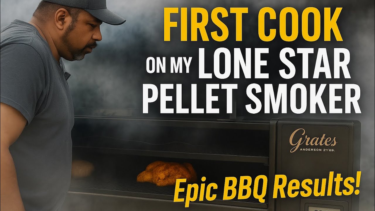 FIRST COOK ON MY LONE STAR GRILLZ PELLET SMOKER #lonestargrillz #bbqsmoker 