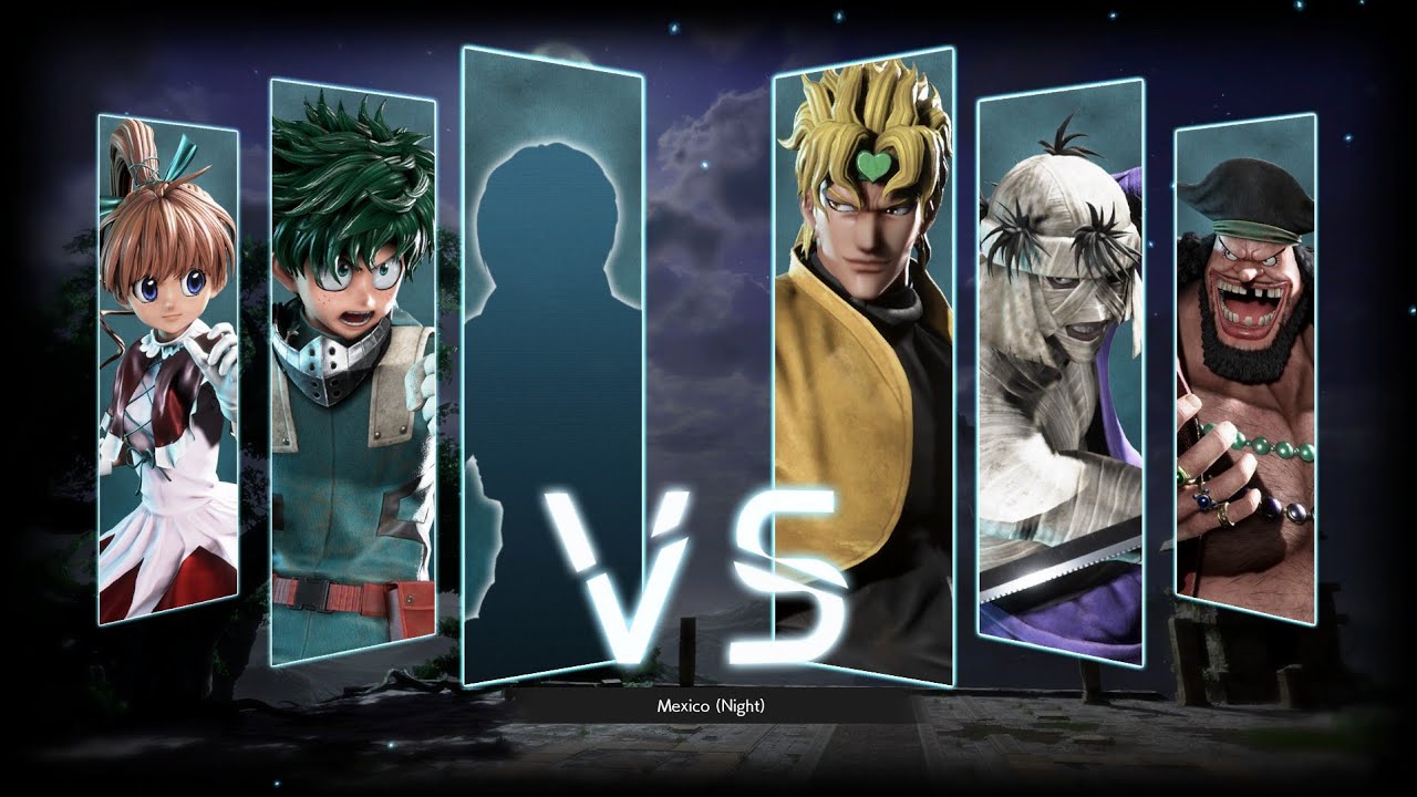 Jump Force's Fight 66 (Avatar Hezcon, Deku & Bisky vs Dio, Shishio & Blackbeard)