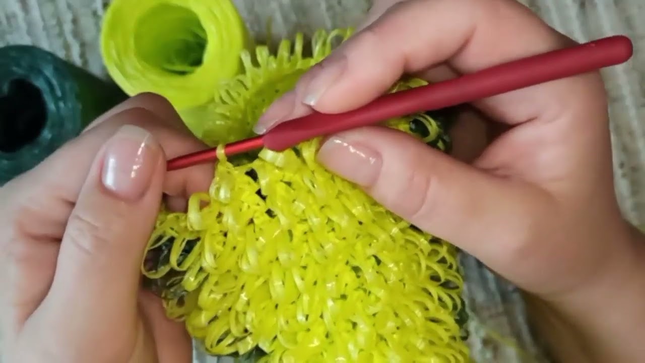 Мой любимый способ вытянутой петли крючком! 🧶
