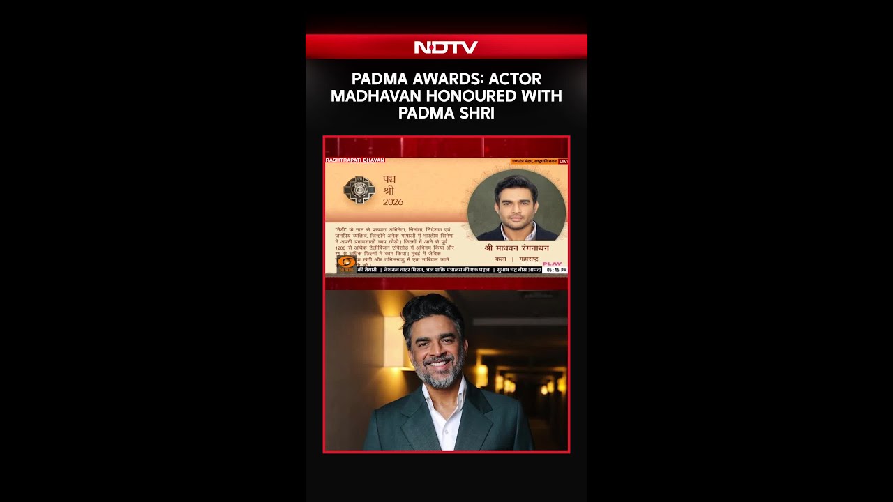 R Madhavan Honoured With Padma Shri At Padma Awards 2026