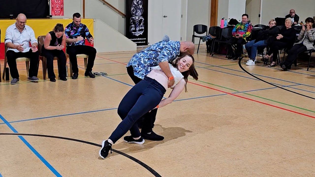 Emily & Vanroe - Champions Freestyle Final Spotlight - Ceroc Waikato Championships 2024