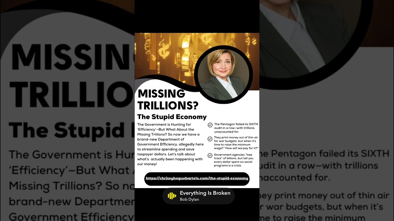 The Government is Hunting for &lsquo;Efficiency&rsquo;&mdash;But What About the Missing Trillions? #TheStupidEconomy