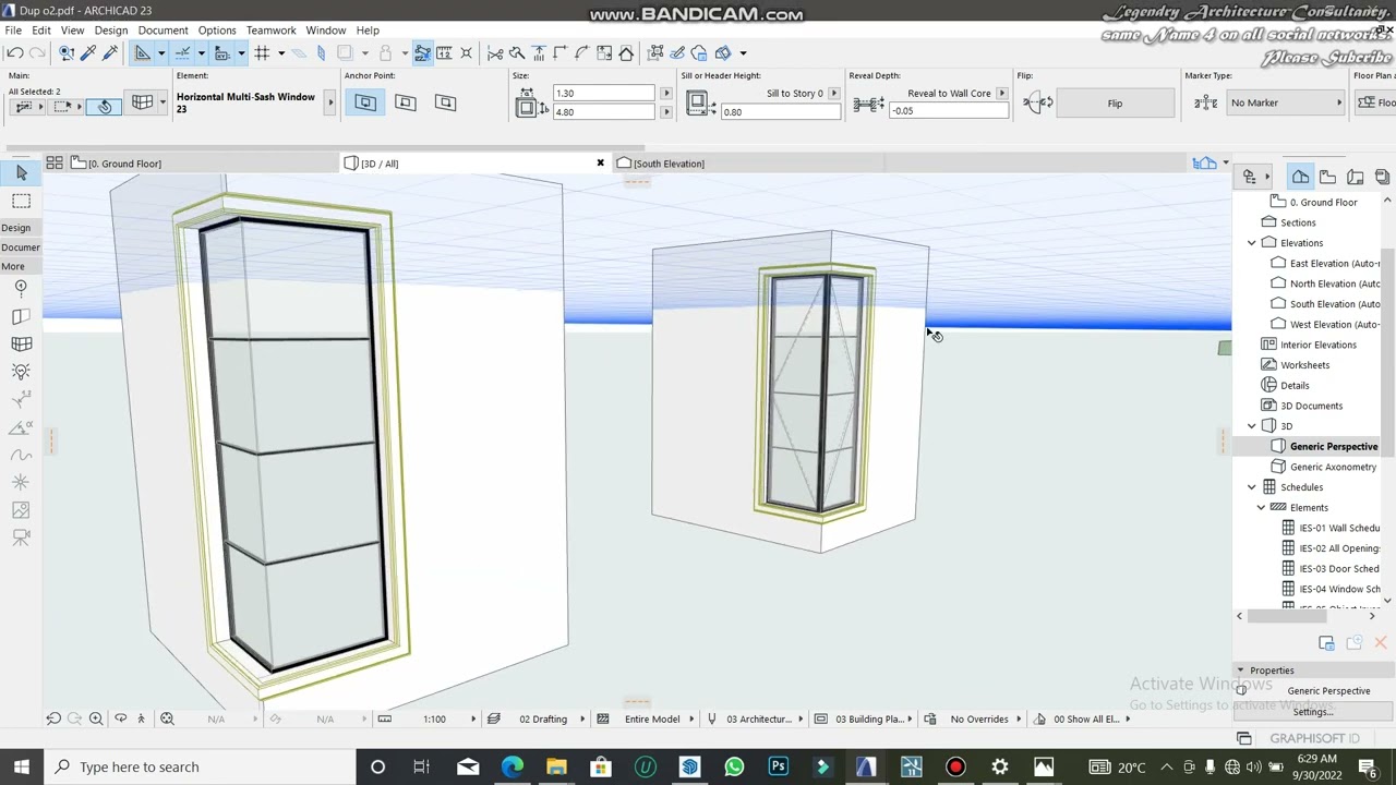 How to create Corner Windows in ArchiCAD