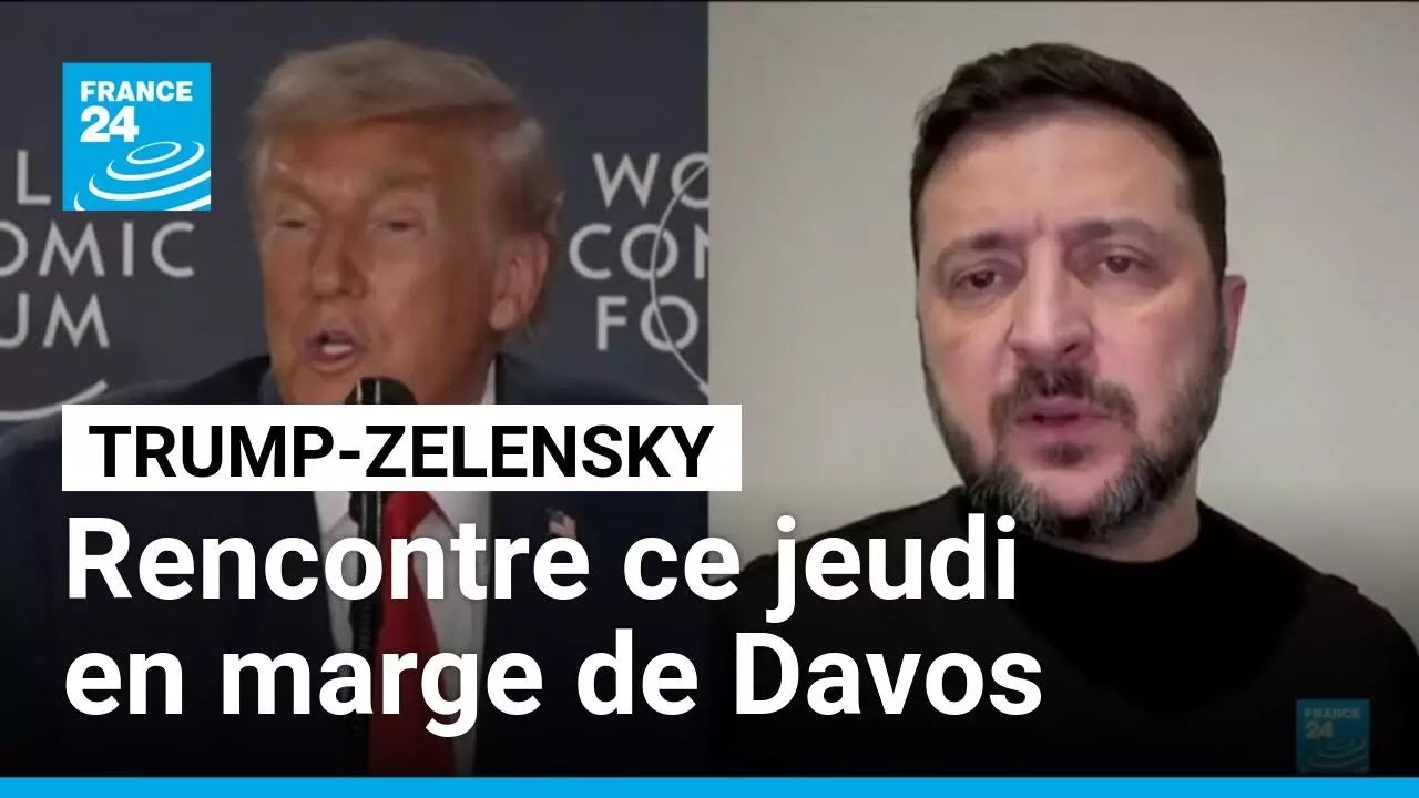En marge du forum de Davos, rencontre entre Trump et Zelensky ce jeudi • FRANCE 24