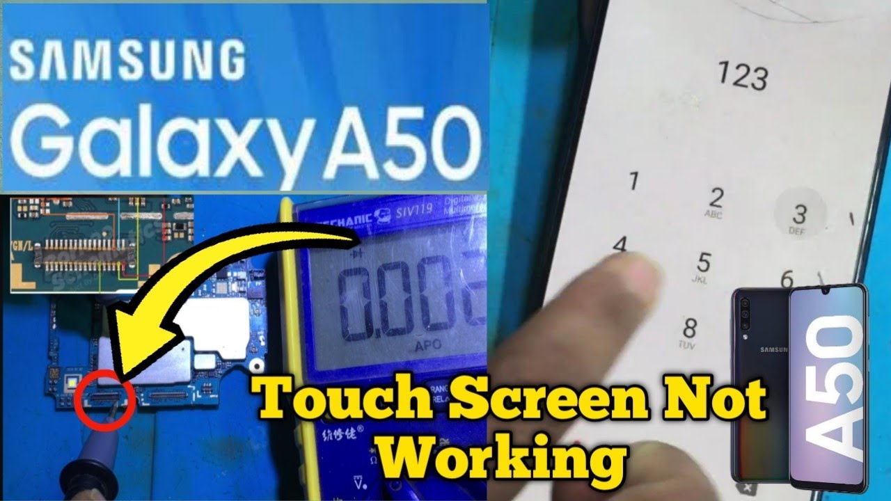 Samsung Galaxy A50 Touch Screen Not Working