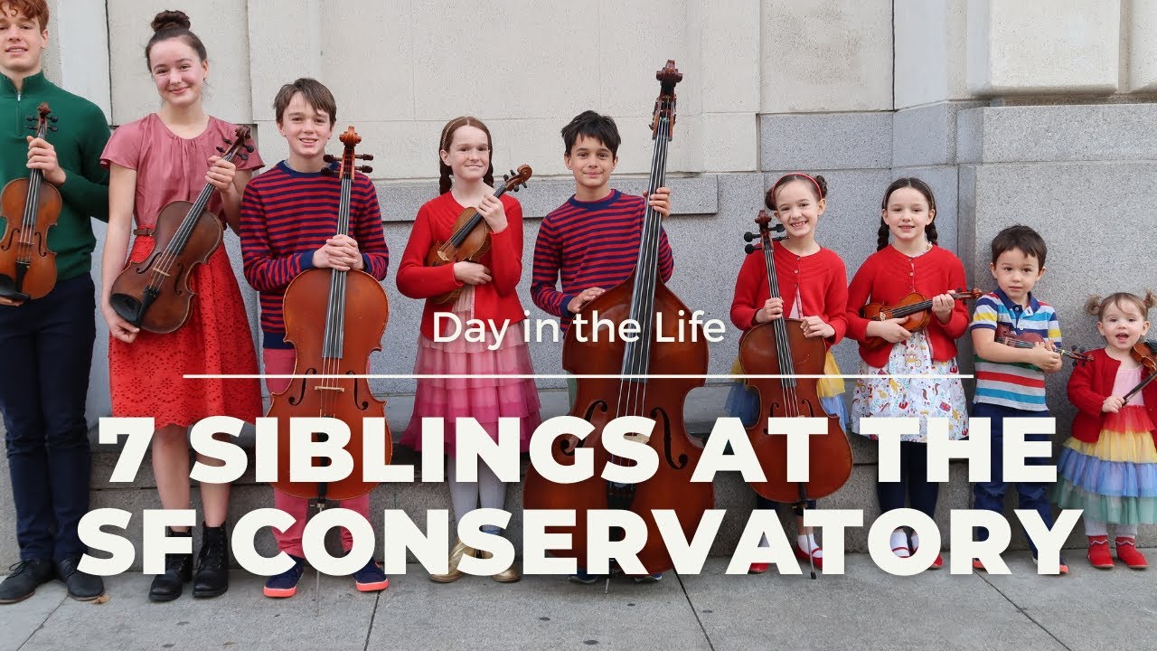 7 SIBLINGS at the SF Conservatory of MUSIC ❤️ DAY IN THE LIFE SFCM pre-college