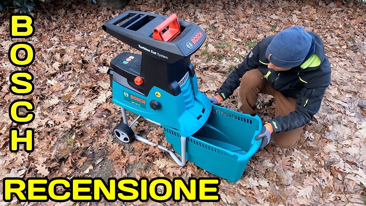 POTENTISSIMO BIOTRITURATORE BOSCH trita rami recensione AXT 25 TC taglio Ø 45 mm 2500 W