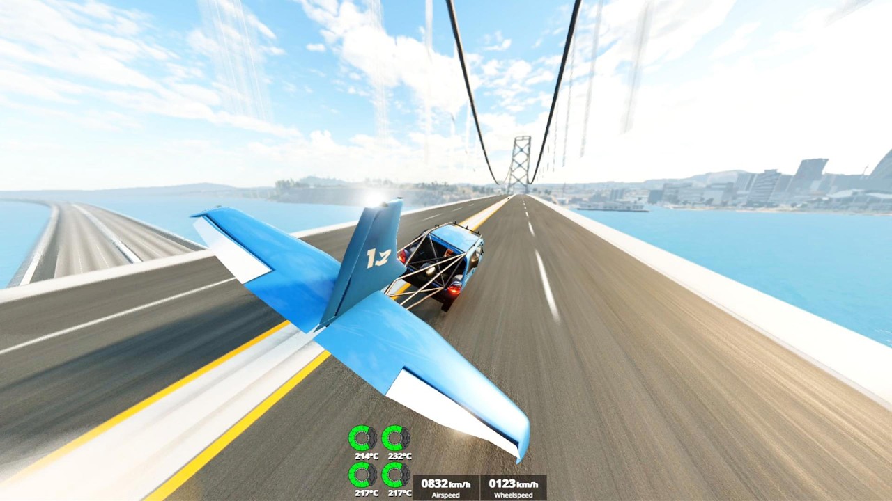 Speed boost 1000kmh which car can survive #53 - BeamNG.Drive