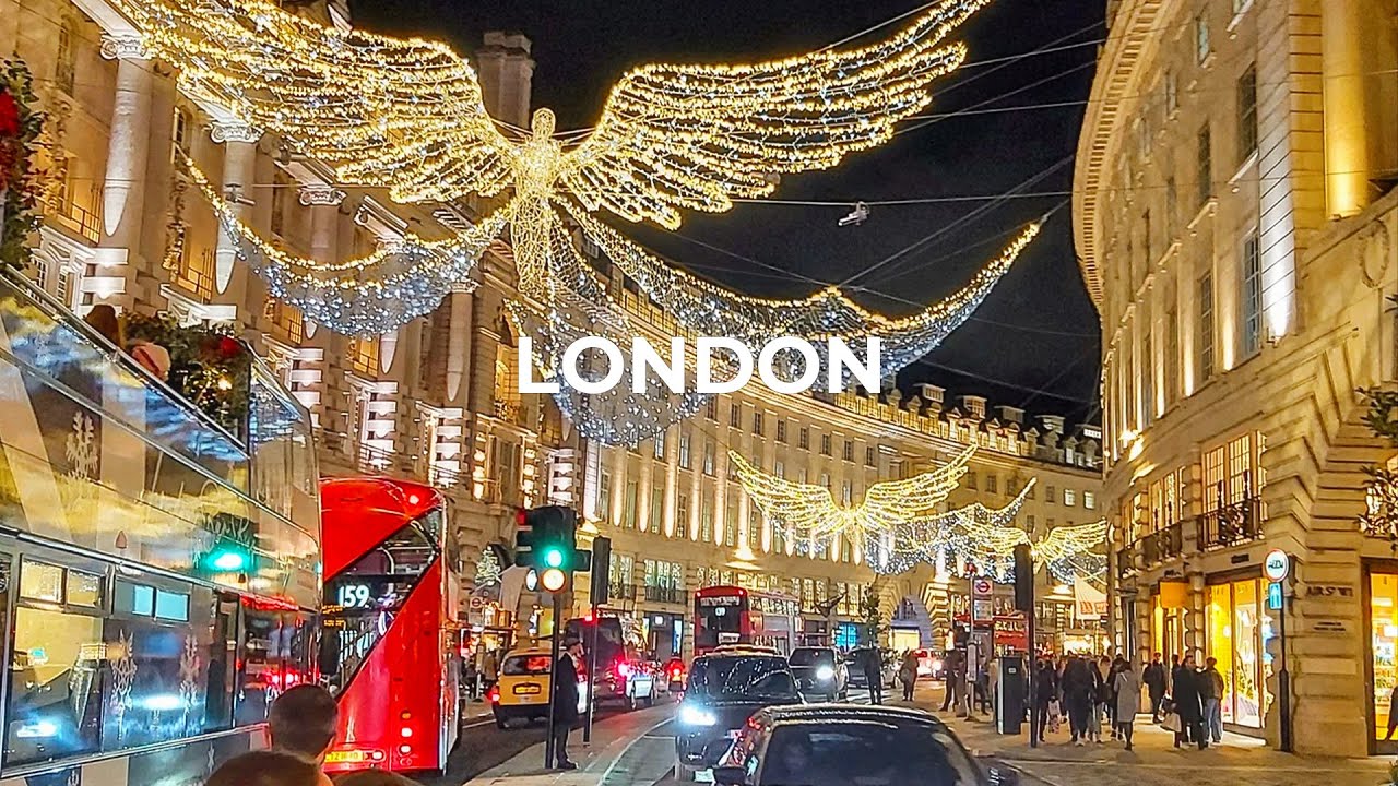 Christmas Magic Walking Tour in London 🎄 | Holiday Lights & Festive Streets✨🎁