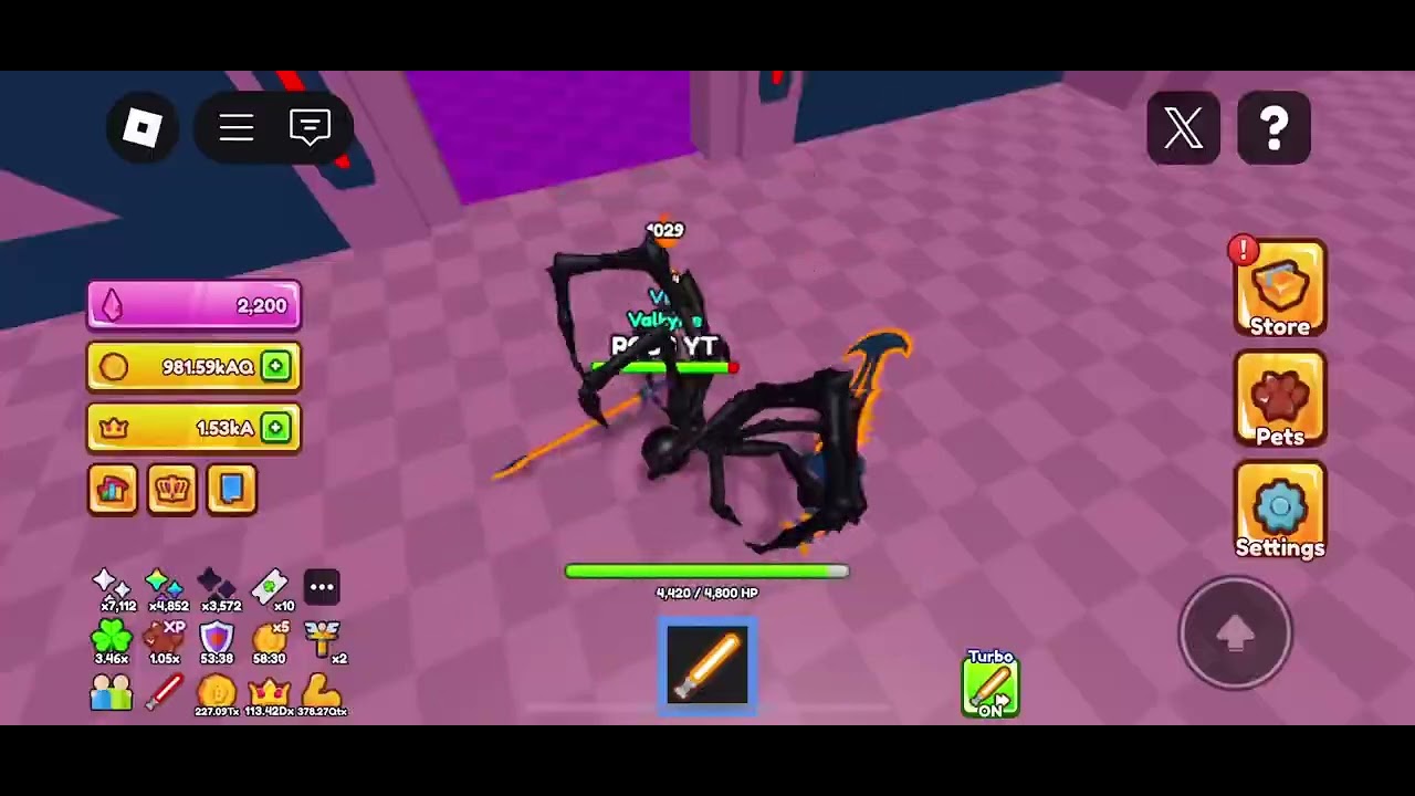 ROSB ACHIEVES 1,000 FIRE LVL🔥 & GETS VALKYRIE CLASS IN |⚔️SABER SIMULATOR⚔️|
