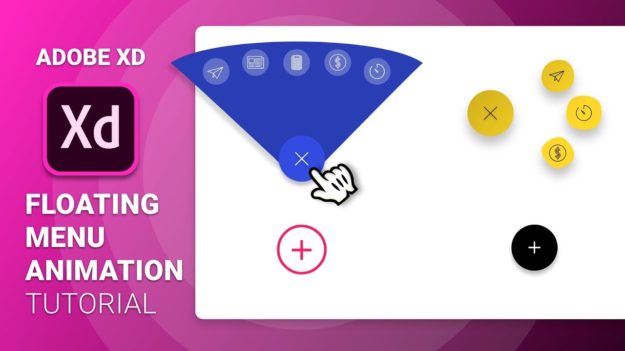 Floating Menu Animation in Adobe Xd | Auto Animate Tutorial | Design Weekly