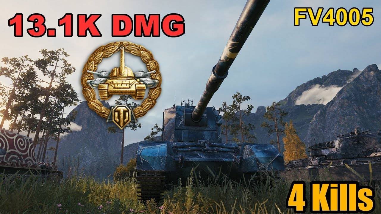 FV4005 - 13.1K Damage - 4 Kills - Map: Fjords - Player: chemic_01 - Server: EU | World of Tanks